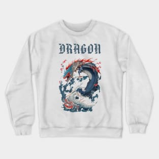 Dragon flies on fire Crewneck Sweatshirt